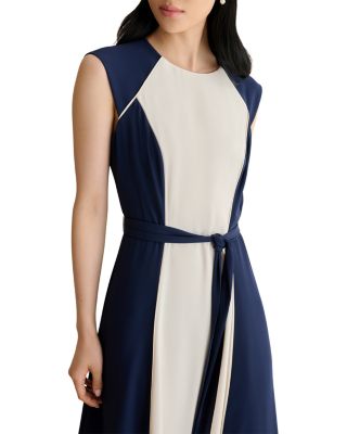Petite Andrea Color Blocked Dress