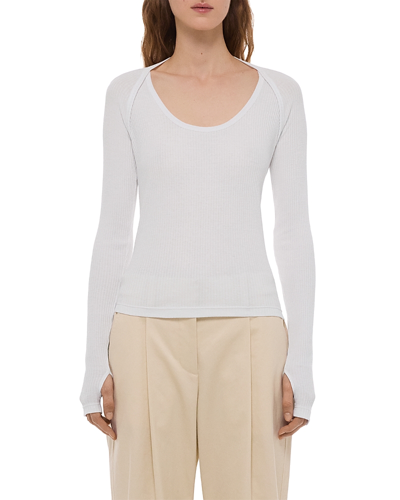 Helmut Lang Ribbed Shrug Top