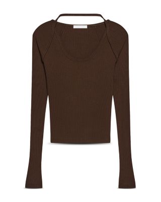 Ribbed Shrug Top