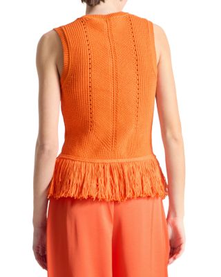 Collins Fringe Knit Top