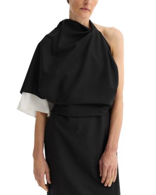 Draped One Shoulder Dress