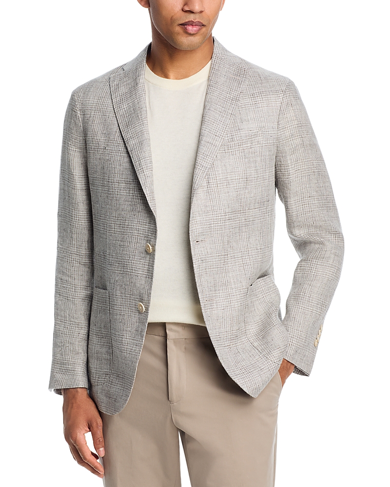 Boglioli Linen Plaid Slim Fit K Jacket