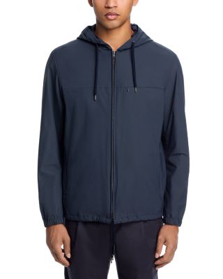 Hooded Packable Bomber Jacket
