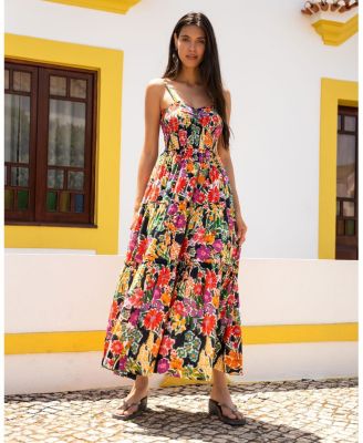 Cecilia Smocked Tiered Maxi Dress