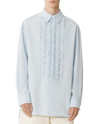 Cotton Poplin Bib Front Shirt