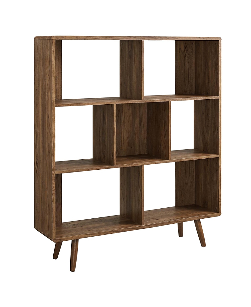 Photos - Display Cabinet / Bookcase Modway Transmit 7 Shelf Wood Grain Bookcase 44-90D4-27F65CB35CED