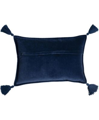 Cotton Velvet Lumbar Pillow