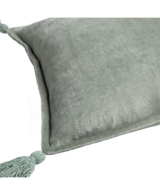 Cotton Velvet Lumbar Pillow