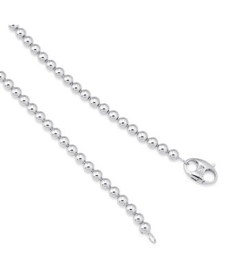 Sterling Silver Baller Bead Necklace