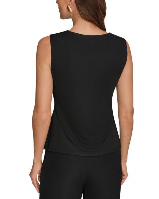 V Neck Sleeveless Top