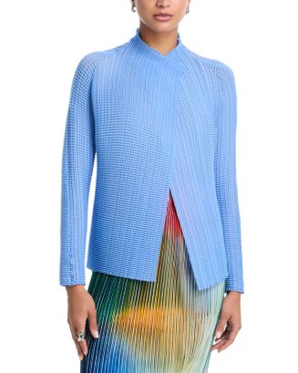PLEATS PLEASE カーディガン WALK アクアブルー サイズ3 Issey Miyake PLEATS PLEASE Wooly Pleats Cardigan | Bloomingdale's