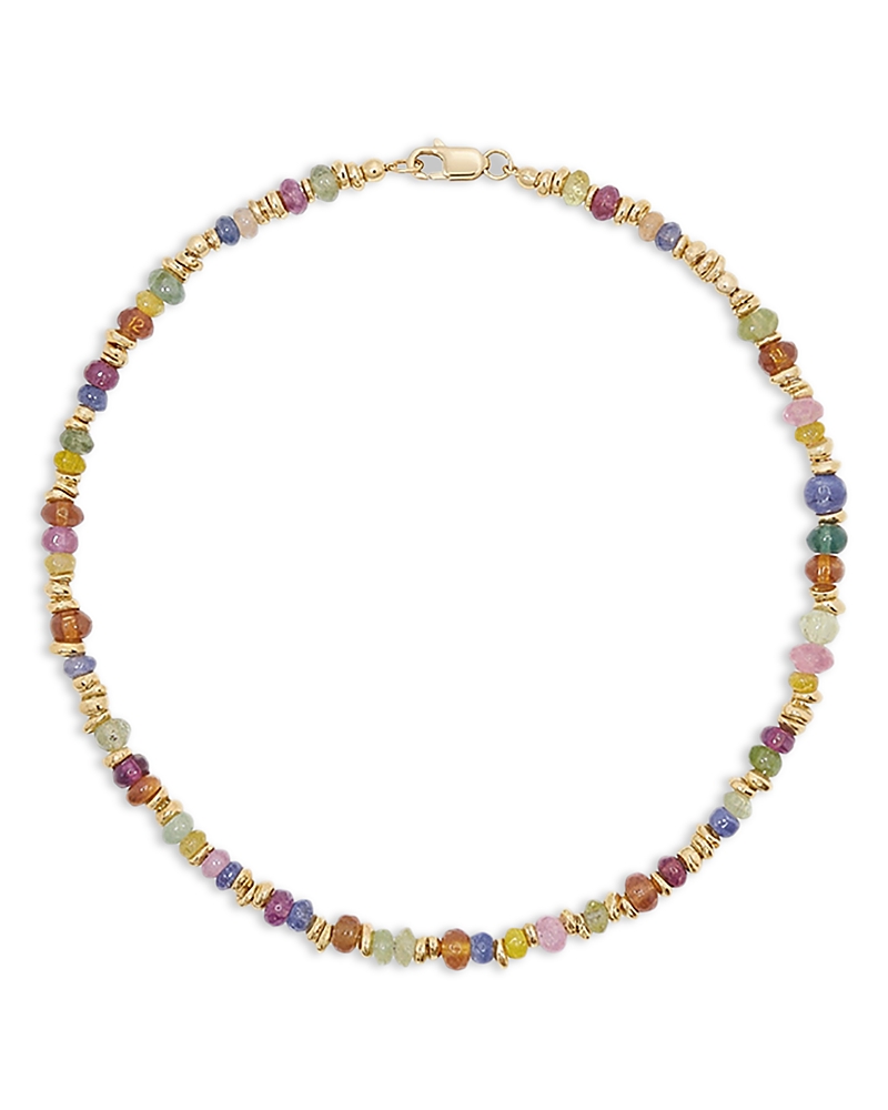 Shashi Judy Gemstone Beaded Flex Bracelet