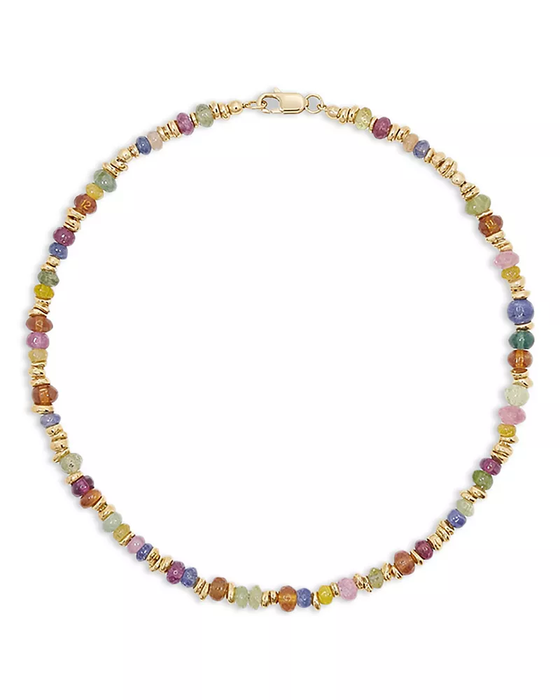 Shashi Judy Gemstone Beaded Flex Bracelet
