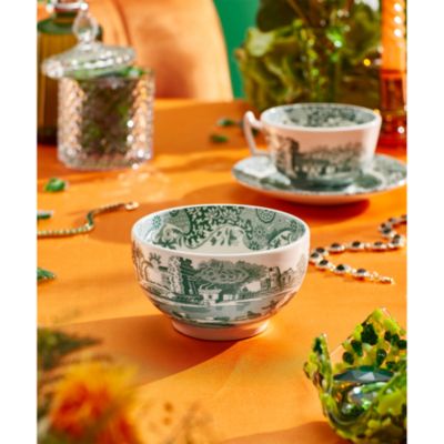 Heritage Green Italian Small Bowl, Set of 4
