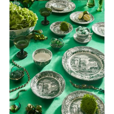 Heritage Green Italian 12-Piece Dinnerware Set, Service for 4