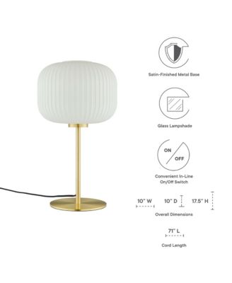 Reprise Glass Sphere Glass and Metal Table Lamp
