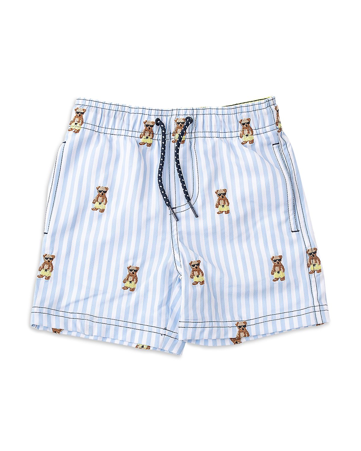 Shade Critters Boys' Embroidered Teddy Icon Swim Trunks - Little Kid