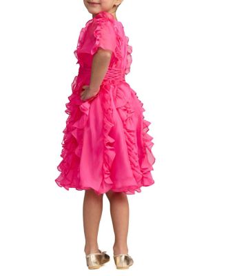 Girls' Chiffon High Neck Ruffle Dress - Little Kid, Big Kid