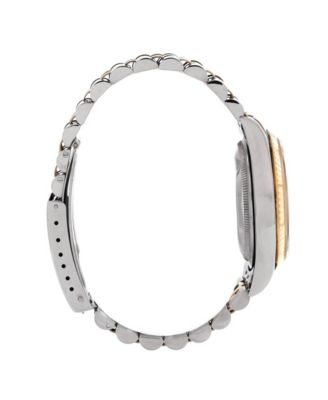  Oyster Perpetual Datejust Automatic Watch in Stainless Steel and Gold with Diamond Markers 36mm