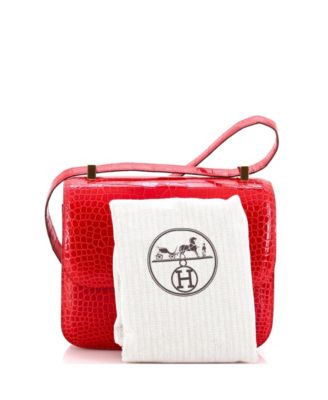 24 Constance Bag Shiny Porosus Crocodile