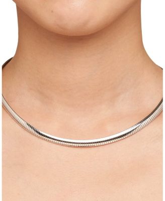 Sterling Silver Mega Omega Necklace