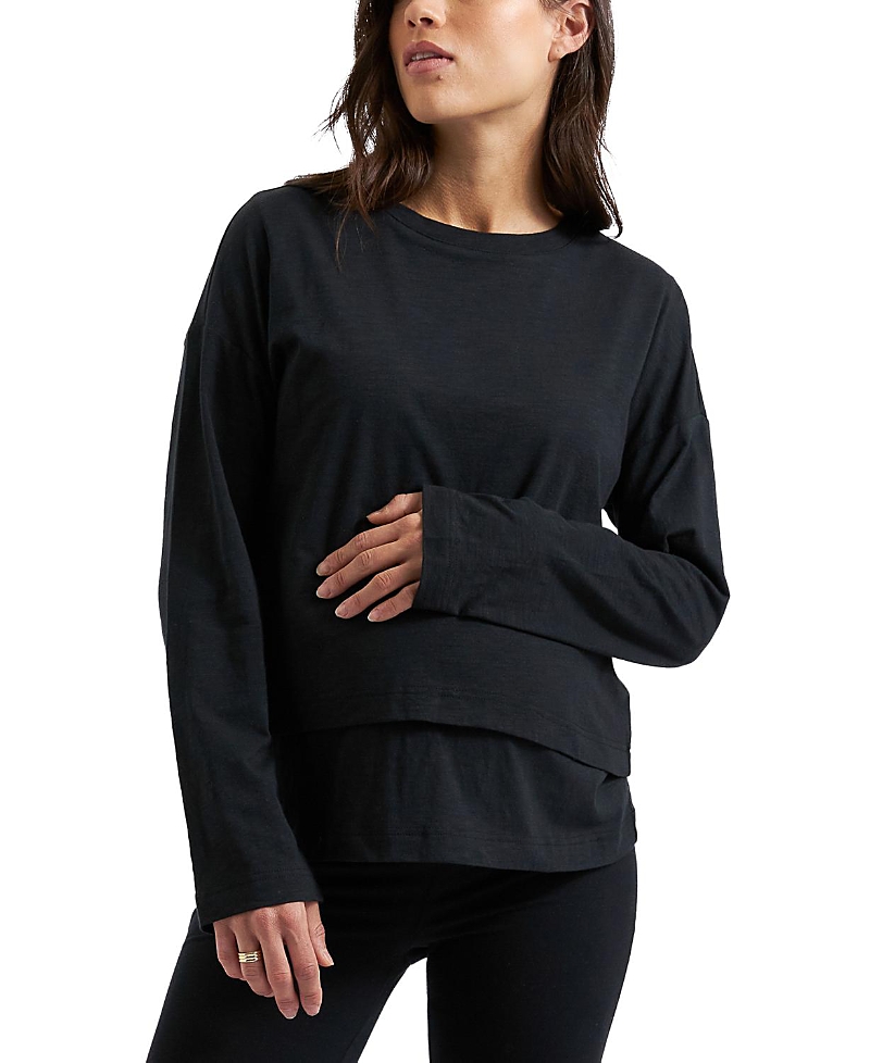 Ripe Maternity Claud Long Sleeve Nursing Top