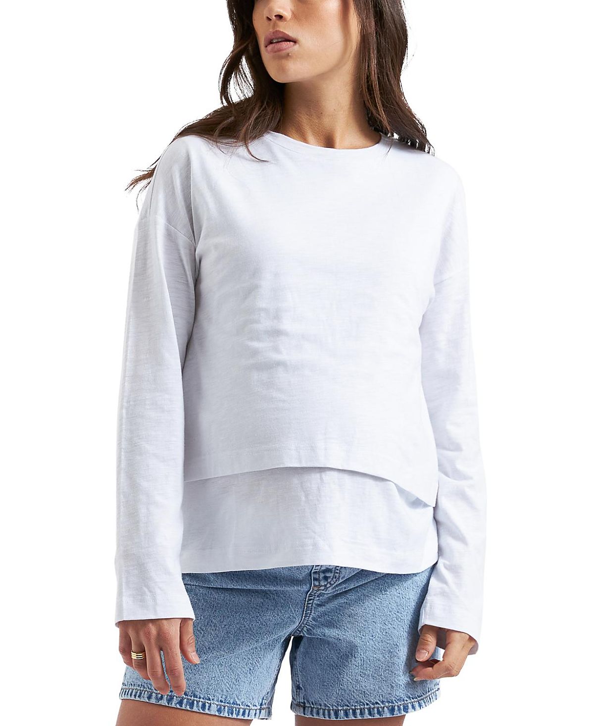 Ripe Maternity Claud Long Sleeve Nursing Top