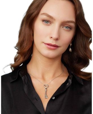 Sterling Silver Key To My Heart Pendant Necklace