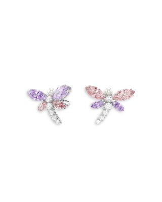 Ariana Grande x Swarovski Crystal, Cubic Zirconia & Imitation Pearl Dragonfly Stud Earrings