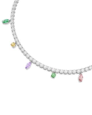 Ariana Grande x Swarovski Cubic Zirconia Tennis Necklace, 11.75-17.37"