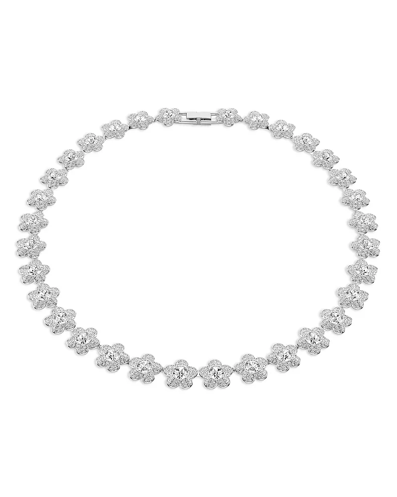 Swarovski Ariana Grande x Swarovski Crystal Flower All Around Collar Necklace, 14.87-16.12