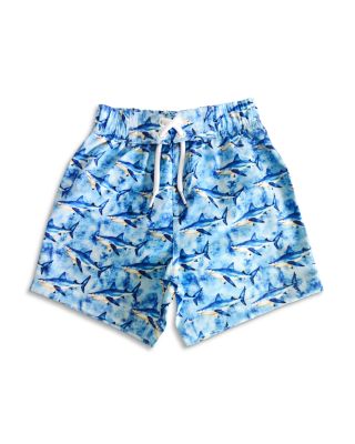Boys' Water Color Shark Boardshorts - Little Kid