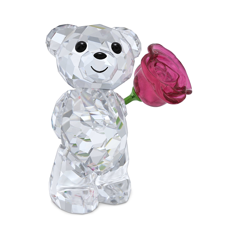 Swarovski Kris Bear Collection A Rose With Love Crystal Figurine