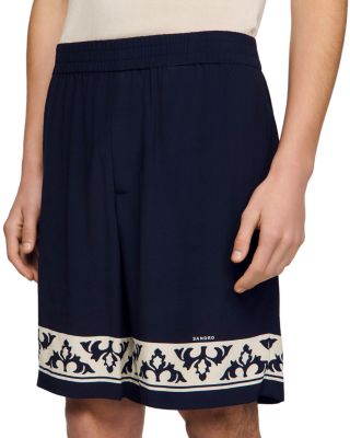 Amalfi Contrast Pattern Flowy Shorts