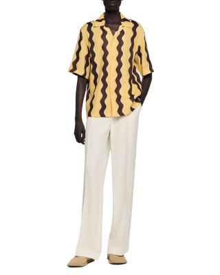 SS26 Waves Printed Linen Shirt