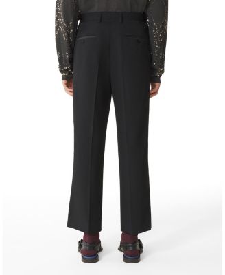 Straight-Leg Wool Pants