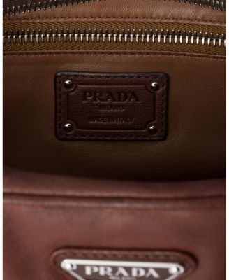  Large Washed Leather Top-Handle Bag