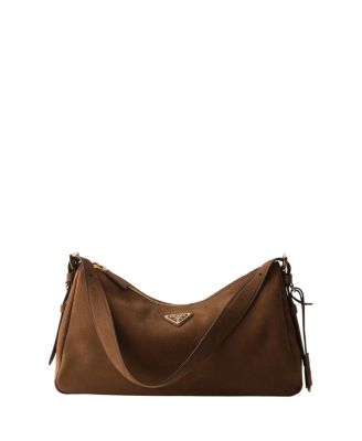 Aimee Large Nubuck Leather Shoulder Bag