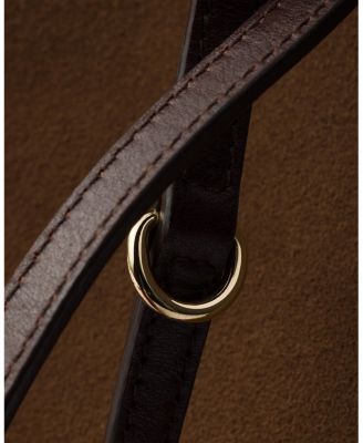  Carry Medium Suede Tote Bag