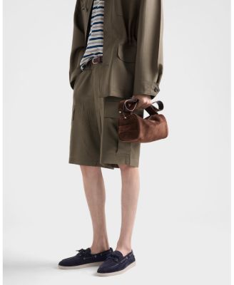 Men's Suede Boat Shoes With Laces