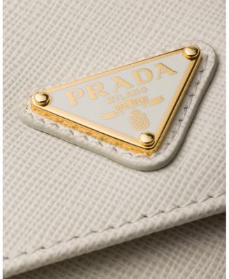  Saffiano Leather Wallet With Shoulder Strap