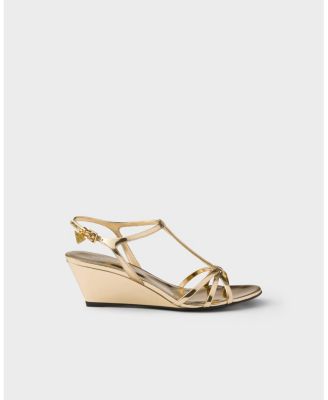  Women's Metallic Leather Sandals