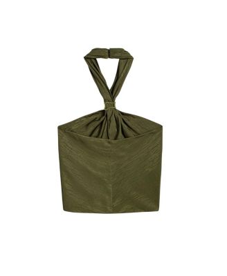  Twist Halter Neck Bustier