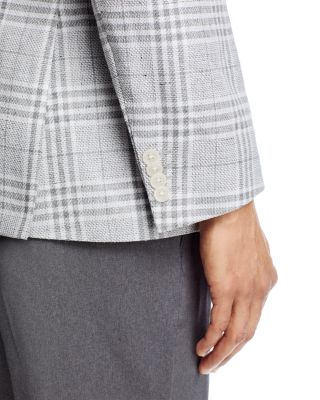 Hutson Linen & Cotton Plaid Slim Fit Sport Coat