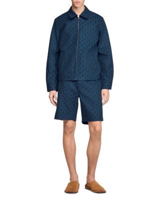 Square Cross 9" Denim Shorts