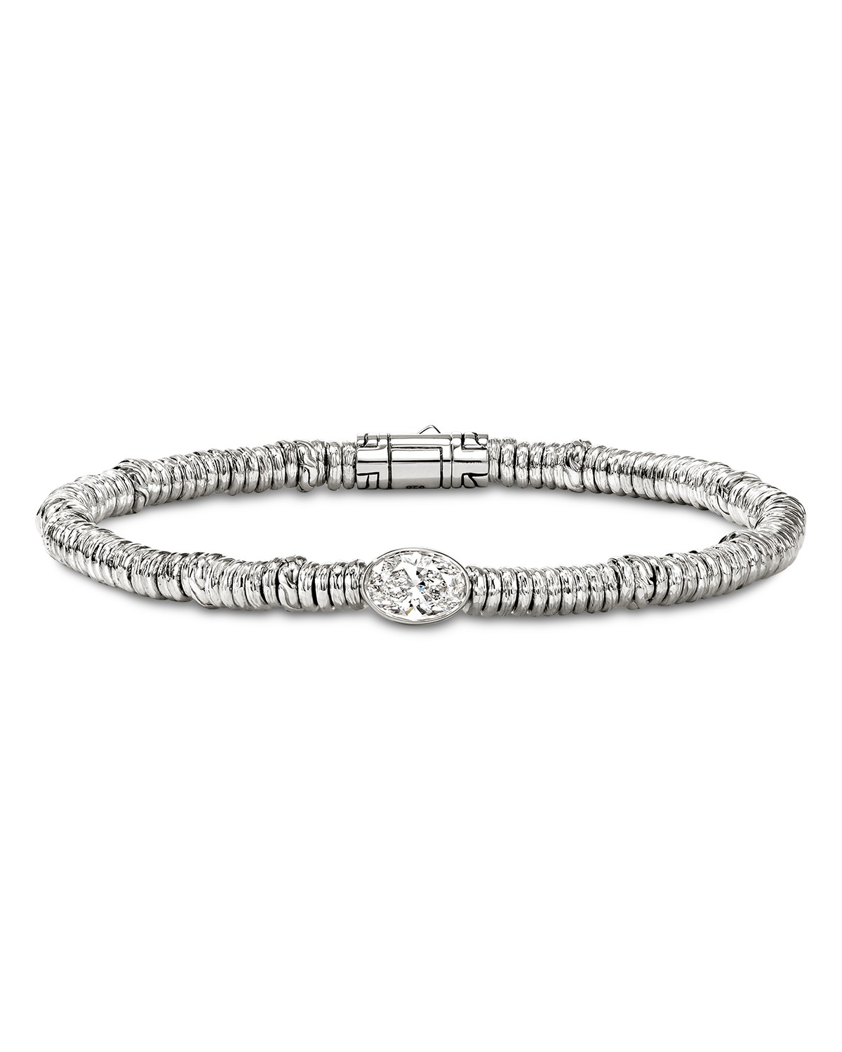 John Hardy Colorblock Bracelet, Silver, Slim