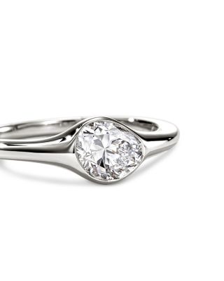 Sterling Silver JH Lovestruck™ Lab Grown Diamond Oval Solitaire Ring