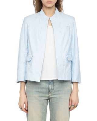 Veryn Cuir Froisse Leather Jacket