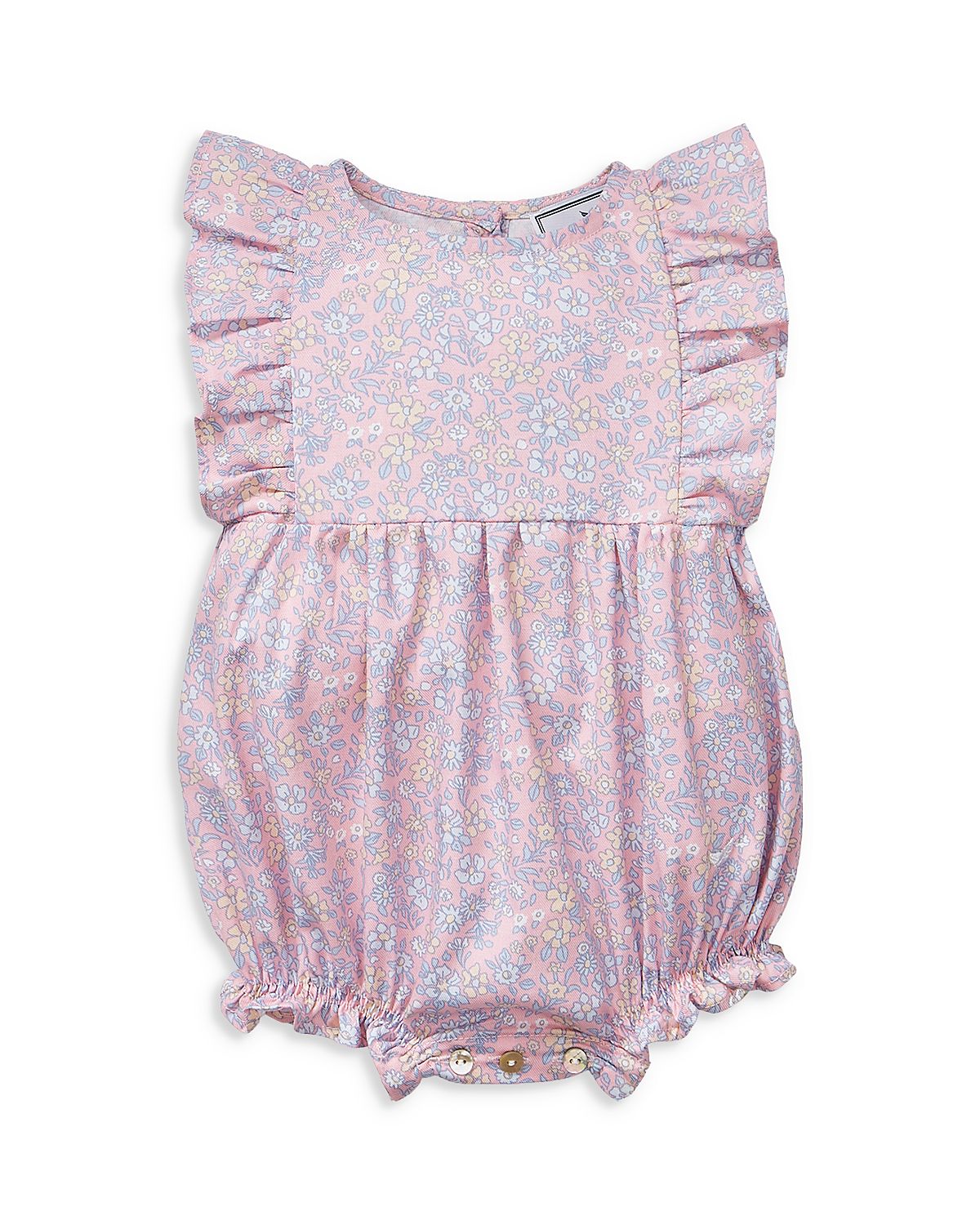 Petite Plume Girls' Floral Ruffled Romper - Baby