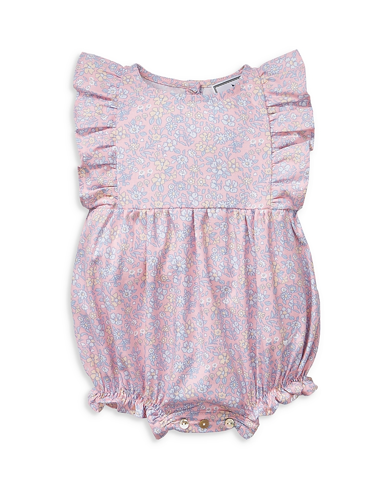 Petite Plume Girls' Floral Ruffled Romper - Baby